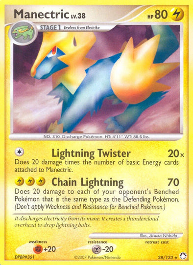 Manectric - 28/123 - Rare available at 401 Games Canada