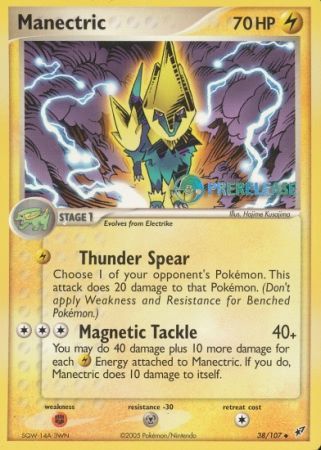 Manectric - 38/107 - Pre-Release Promo available at 401 Games Canada