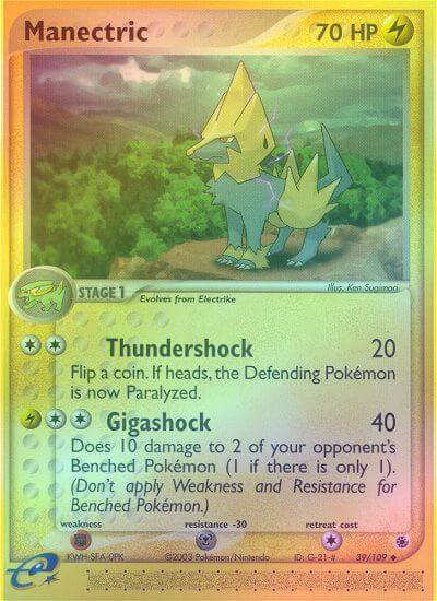Manectric - 39/109 - Uncommon - Reverse Holo available at 401 Games Canada