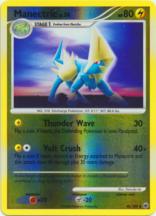 Manectric - 40/100 - Uncommon - Reverse Holo available at 401 Games Canada