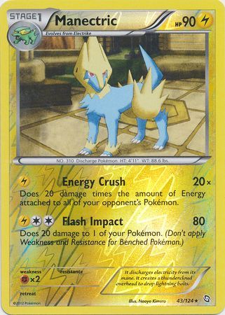 Manectric - 43/124 - Rare - Reverse Holo available at 401 Games Canada