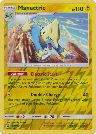 Manectric - 52/168 - Rare - Reverse Holo available at 401 Games Canada