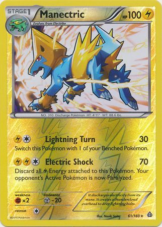 Manectric - 61/160 - Rare - Reverse Holo available at 401 Games Canada