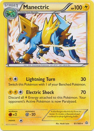 Manectric - 61/160 - Rare - Theme Deck Exclusive available at 401 Games Canada