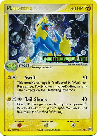 Manectric - 7/106 - Holo Rare - Reverse Holo available at 401 Games Canada