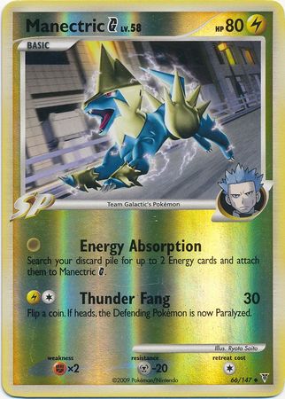 Manectric G - 66/147 - Uncommon - Reverse Holo available at 401 Games Canada