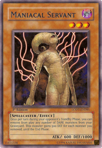 Maniacal Servant - LODT-EN085 - Rare - 1st Edition available at 401 Games Canada