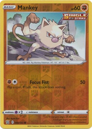 Mankey - 066/163 - Common - Reverse Holo available at 401 Games Canada