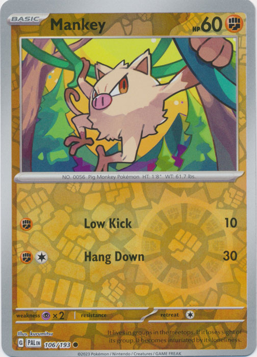 Mankey - 106/193 - Common - Reverse Holo available at 401 Games Canada