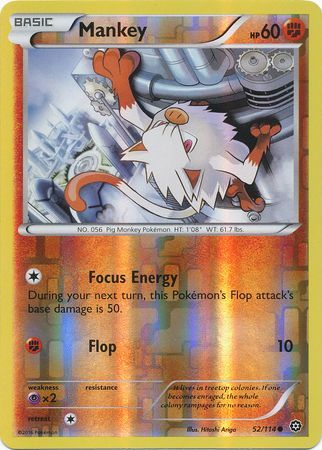 Mankey - 52/114 - Common - Reverse Holo available at 401 Games Canada