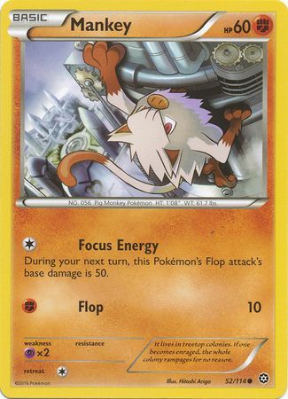 Mankey - 52/114 - Common available at 401 Games Canada