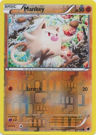 Mankey - 59/116 - Common - Reverse Holo available at 401 Games Canada