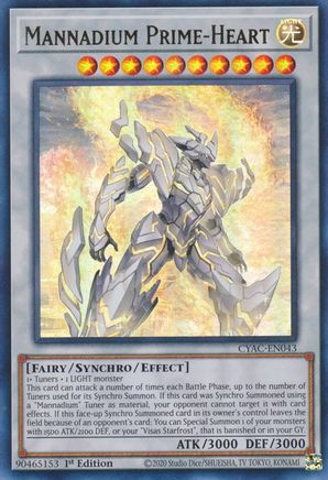 Mannadium Prime-Heart - CYAC-EN043 - Ultra Rare - 1st Edition available at 401 Games Canada