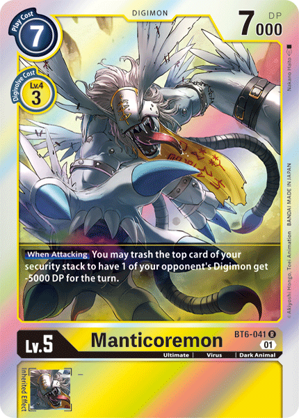 Manticoremon - BT6-041 - Rare available at 401 Games Canada