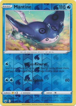 Mantine - 052/202 - Uncommon - Reverse Holo available at 401 Games Canada