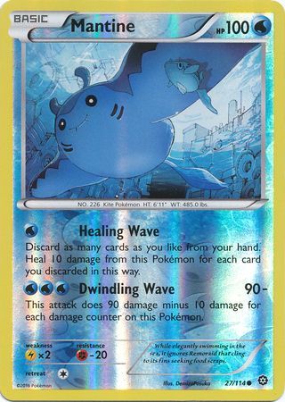 Mantine - 27/114 - Common - Reverse Holo available at 401 Games Canada