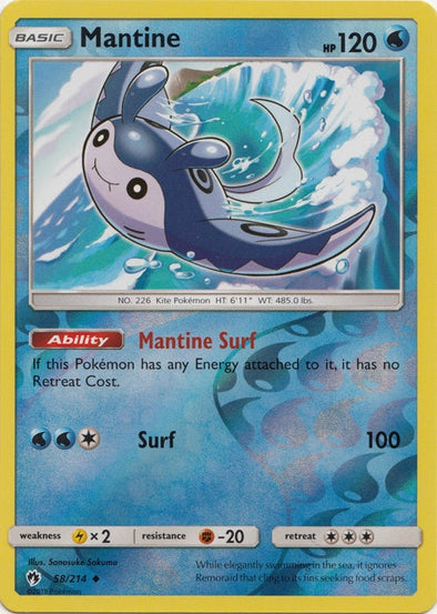 Mantine - 58/214 - Reverse Foil available at 401 Games Canada