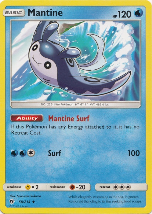 Mantine - 58/214 - Uncommon available at 401 Games Canada