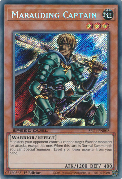 Marauding Captain (Secret Rare) - SBC1-ENB02 - Secret Rare - 1st Edition available at 401 Games Canada