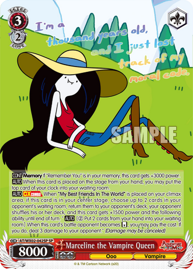 Marceline the Vampire Queen - AT/WX02-042SP - Special Rare available at 401 Games Canada