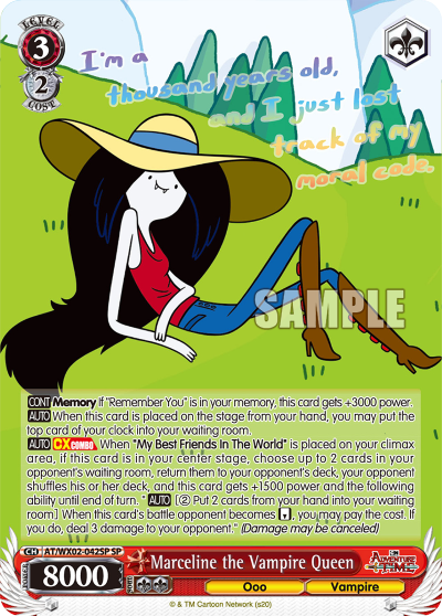 Marceline the Vampire Queen - AT/WX02-042SP - Special Rare available at 401 Games Canada