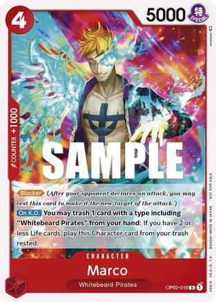 Marco (Promotion Pack 2023) - OP02-018 - Promo available at 401 Games Canada