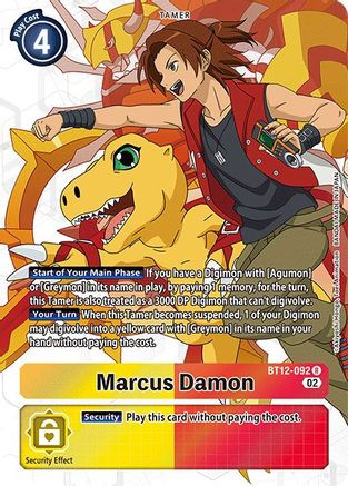 Marcus Damon (Alternate Art) - BT12-092 - Rare available at 401 Games Canada