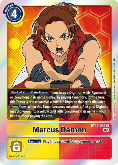 Marcus Damon - BT12-092 - Rare available at 401 Games Canada