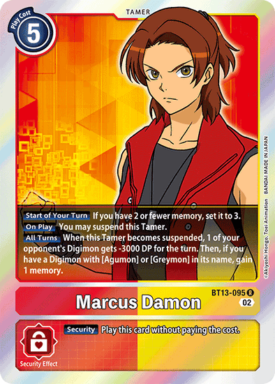 Marcus Damon - BT13-095 - Rare available at 401 Games Canada