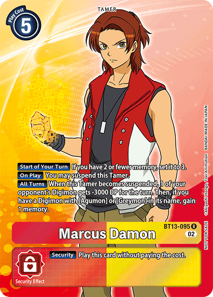 Marcus Damon (Box Topper) - BT13-095 - Rare available at 401 Games Canada