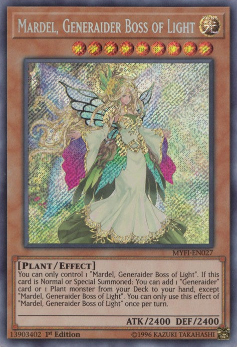 Mardel, Generaider Boss of Light - MYFI-EN027 - Secret Rare - 1st Edition available at 401 Games Canada