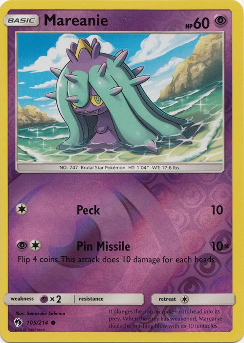 Mareanie - 105/214 - Common - Reverse Holo available at 401 Games Canada