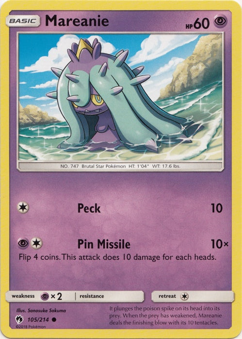 Mareanie - 105/214 - Common available at 401 Games Canada