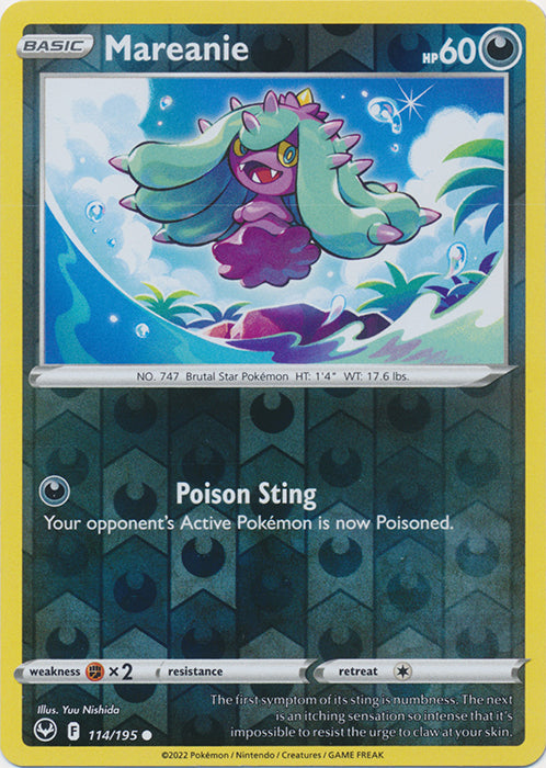 Mareanie - 114/195 - Common - Reverse Holo available at 401 Games Canada