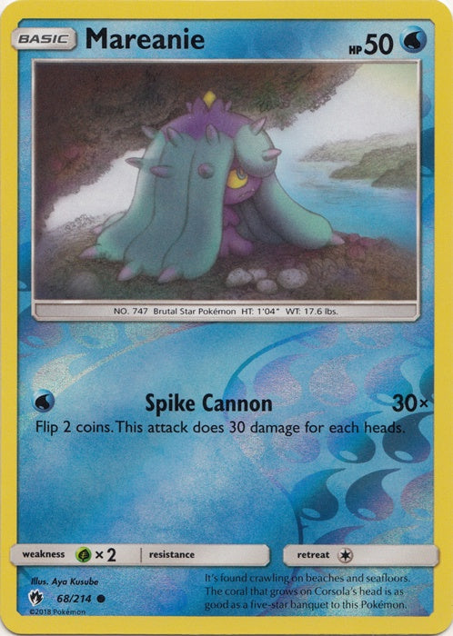 Mareanie - 68/214 - Common - Reverse Holo available at 401 Games Canada