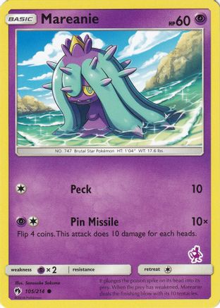 Mareanie (Mewtwo Stamped) - 105/214 - Promo available at 401 Games Canada