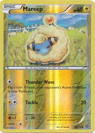 Mareep - 38/114 - Common - Reverse Holo available at 401 Games Canada