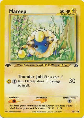 Mareep - 58/75 - Common - 1st Edition available at 401 Games Canada