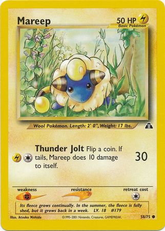 Mareep - 58/75 - Common - Unlimited available at 401 Games Canada