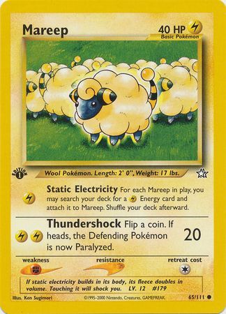 Mareep - 65/111 - Common - 1st Edition available at 401 Games Canada