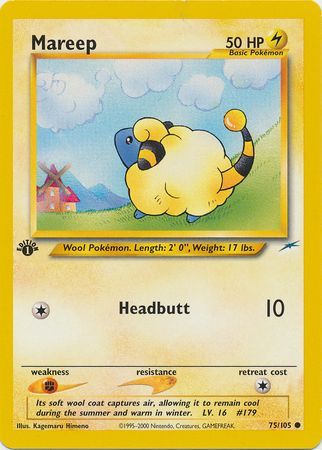 Mareep - 75/105 - Common - 1st Edition available at 401 Games Canada