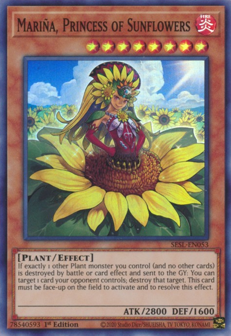 Maria, Princess of Sunflowers - SESL-EN053 - Super Rare - 1st Edition available at 401 Games Canada