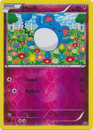 Marill - 102/160 - Common - Reverse Holo available at 401 Games Canada