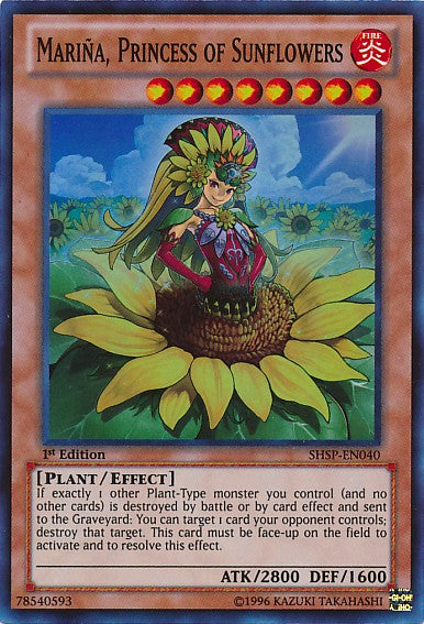 Mariña, Princess of Sunflowers - SHSP-EN040 - Super Rare - 1st Edition available at 401 Games Canada