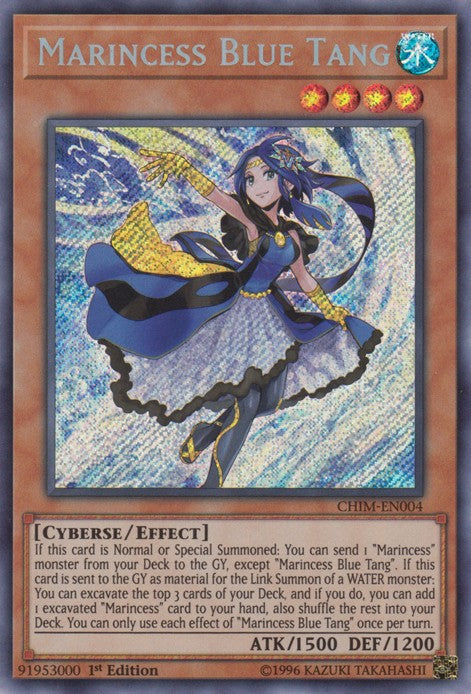 Marincess Blue Tang - CHIM-EN004 - Secret Rare - 1st Edition available at 401 Games Canada