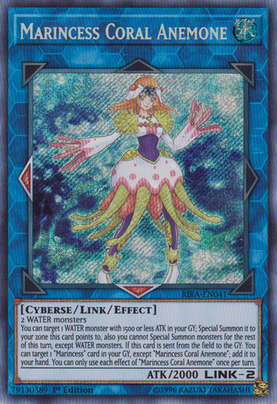 Marincess Coral Anemone - RIRA-EN041 - Secret Rare - 1st Edition available at 401 Games Canada