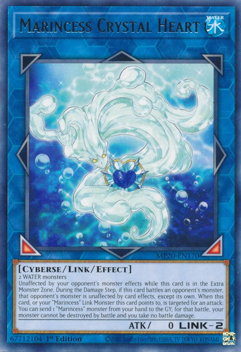 Marincess Crystal Heart - MP20-EN170 - Rare - 1st Edition available at 401 Games Canada