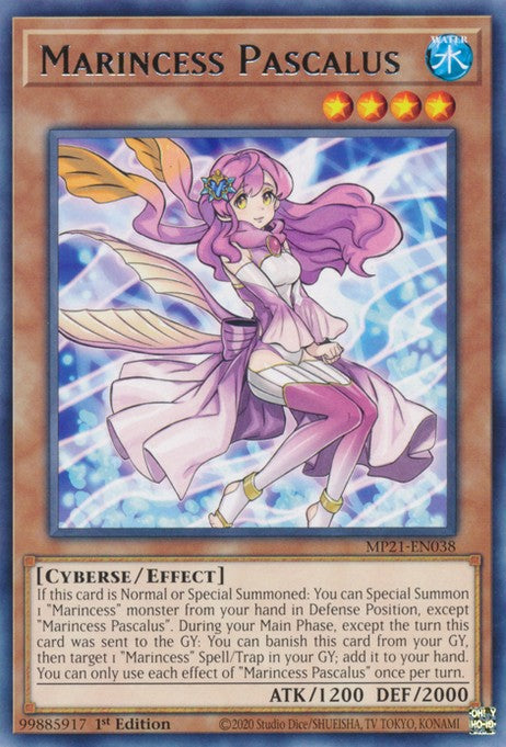 Marincess Pascalus - MP21-EN038 - Rare - 1st Edition available at 401 Games Canada