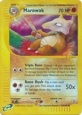 Marowak - 54/147 - Uncommon - Reverse Holo available at 401 Games Canada