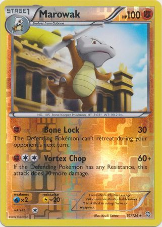 Marowak - 61/124 - Rare - Reverse Holo available at 401 Games Canada